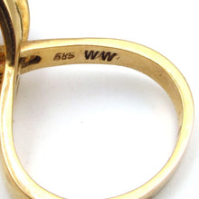Load image into Gallery viewer, Danish Artist Signed 14K Yellow Gold Multi interchangeable Stone Ring