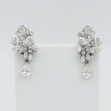Load image into Gallery viewer, Stunning circa 1950's Platinum 6.00ct diamond Day/ Night Pierced Earrings