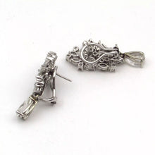 Load image into Gallery viewer, Stunning circa 1950's Platinum 6.00ct diamond Day/ Night Pierced Earrings