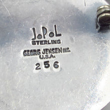 Load image into Gallery viewer, Georg Jensen sterling silver winking Cat pin