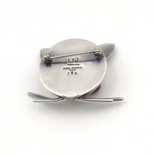 Load image into Gallery viewer, Georg Jensen sterling silver winking Cat pin