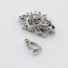 Load image into Gallery viewer, Stunning circa 1950's Platinum 6.00ct diamond Day/ Night Pierced Earrings