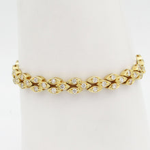 Load image into Gallery viewer, 14k Yellow Gold 2.75ct VS/H Diamond Link Bracelet 6-7/8"