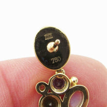 Load image into Gallery viewer, TEMPLE ST CLAIR 18K Gold Moonstone, Sapphire Long Drop Earrings