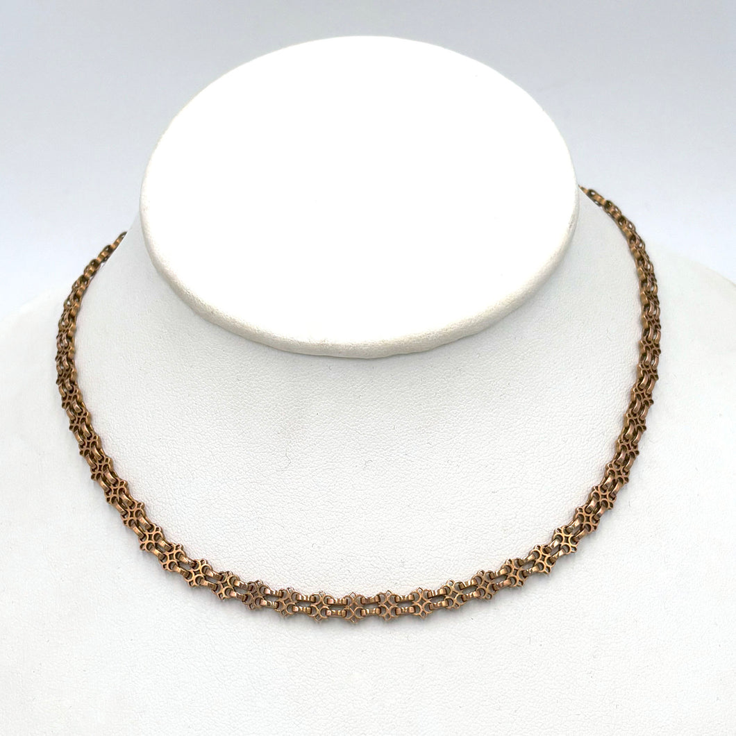French Antique 18K Yellow Gold Chain 15