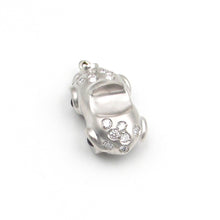 Load image into Gallery viewer, AARON BASHA 18K White Gold Sapphire &amp; Diamond CAR Charm
