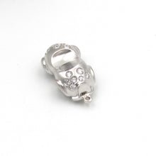 Load image into Gallery viewer, AARON BASHA 18K White Gold Sapphire &amp; Diamond CAR Charm
