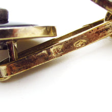 Load image into Gallery viewer, Antique Art Deco 14K Gold Onyx, Diamond Cufflink &amp; Stud set Austria
