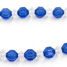 Load image into Gallery viewer, 14K White Gold Faceted Quartz Chalcedony Beaded Necklace
