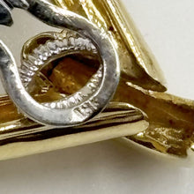 Load image into Gallery viewer, 18k Yellow and White Gold Diamond Earrings
