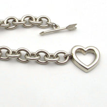 Load image into Gallery viewer, TIFFANY &amp; CO Sterling Silver HEART &amp; ARROW Bracelet
