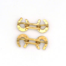 Load image into Gallery viewer, Ralph Lauren 18K Yellow Gold Horseshow Ladies Cufflinks
