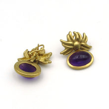 Load image into Gallery viewer, Tiffany &amp; Co 18K Yellow Gold Amethyst Earrings
