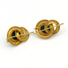 Load image into Gallery viewer, Antique Victorian 14K Yellow Gold Malachite Earrings
