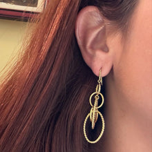 Load image into Gallery viewer, David Yurman 18K Yellow Gold Mobile Circle Drop Earrings
