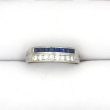 Load image into Gallery viewer, c1925 ART DECO Platinum Sapphire and Diamond Ring
