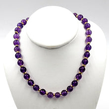Load image into Gallery viewer, Amethyst Beaded Necklace and bracelet set
