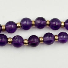 Load image into Gallery viewer, Amethyst Beaded Necklace and bracelet set

