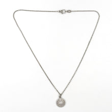 Load image into Gallery viewer, Judith Ripka 18k White Gold Sterling Silver CZ Pendant Necklace

