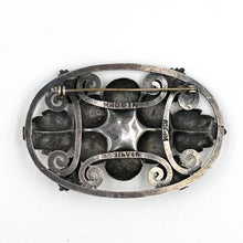 Load image into Gallery viewer, Vintage c1940's Sterling Silver Turquoise Brooch Pin
