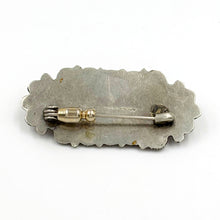 Load image into Gallery viewer, Vintage Sterling Silver Jasper or Agate Brooch/Pin
