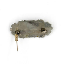 Load image into Gallery viewer, Vintage Sterling Silver Jasper or Agate Brooch/Pin
