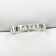 Load image into Gallery viewer, Tiffany &amp; Co 18K White Gold True T Ring Band Narrow 3mm Size 5.25
