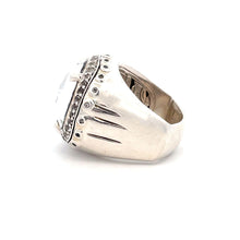 Load image into Gallery viewer, John Hardy Sterling Silver White Topaz White Sapphire Batu Bamboo Ring
