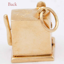 Load image into Gallery viewer, Working Vintage 14k Yellow solid Gold SLOT MACHINE Charm 5.3dwt
