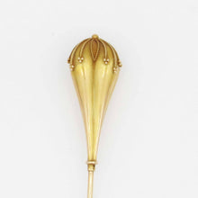 Load image into Gallery viewer, ANTIQUE Art Nouveau 14k Yellow Gold Beaded detailed HAT PIN hatpin
